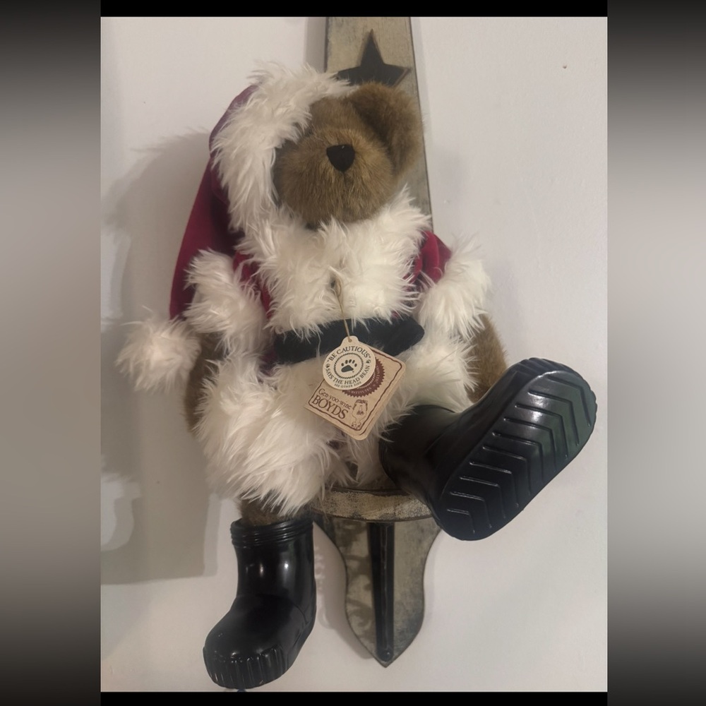Boyds Bears Santa Bear with Red and White Outfit